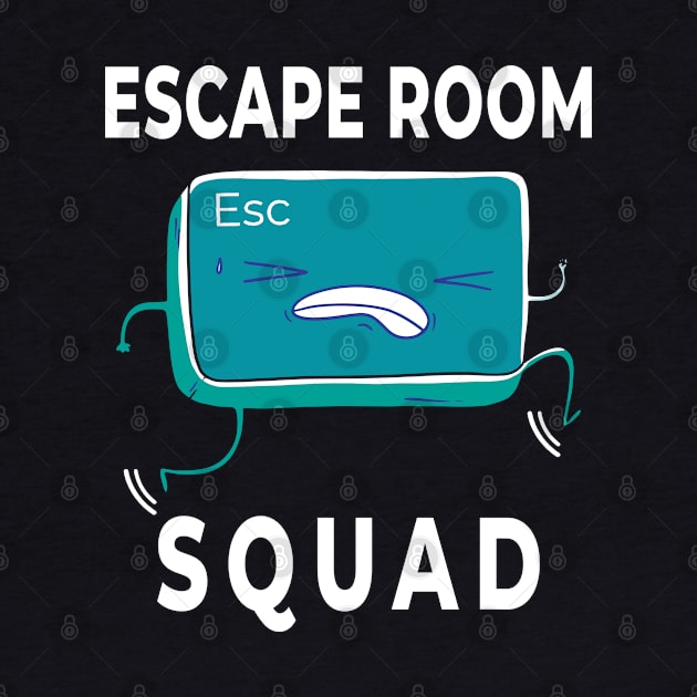 Funny escape room squad matching group party by BonnaVida